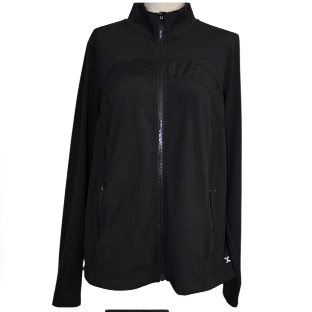 XERSION BLACK WARM-UP QUICK-DRY JACKET